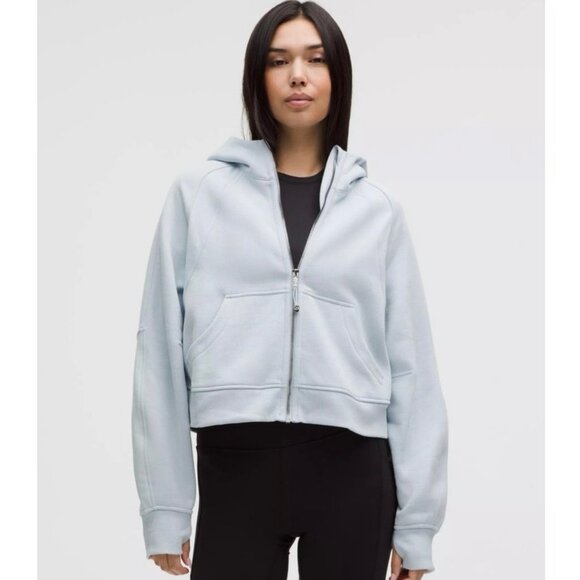 Lululemon Athletica Scuba Oversized Full Zip Hoodie XS/S Powder Light Blue - Picture 1 of 8